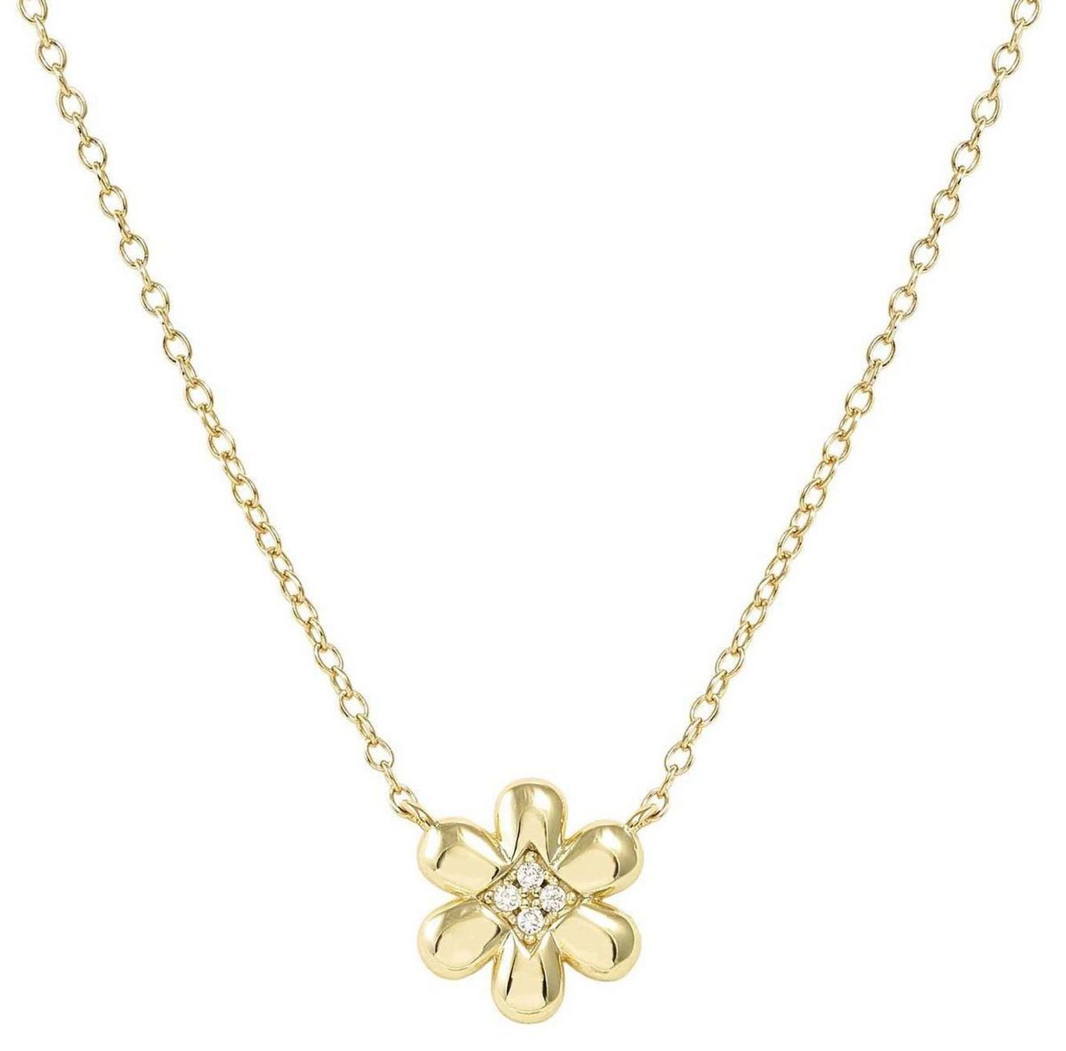 Naszyjnik damski Nomination Italy Petit Sparkle srebrny pozłacany kwiatek 242303012.jpg